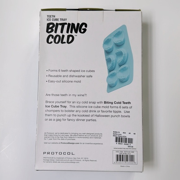 Protocol Biting Cold Teeth Ice Cube Tray NWT - Picture 10 of 15